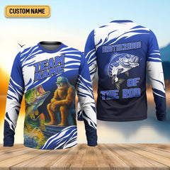 Maxcorners Brotherhood Of The Rod, Bigfoot Fishing Shirt, Long Sleeve Sun Shirt, Presents For Fishermen