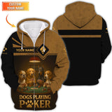 Dogs Playing Poker Shirt, Custom Poker Shirt, Gifts For Poker Lovers