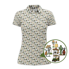 Maxcorners Pattern Golf Shirt, Mexican Golf Shirt For Golfer, Funny Golf Shirt For Men