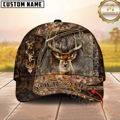 Maxcorners Personalized Wild Buck Camo Hunting 3D Cap, Perfect Gift for Hunter
