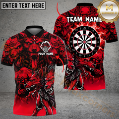 Maxcorners Darts Hell Cerberus Multicolor Options Personalized Name, Team Name 3D Shirt