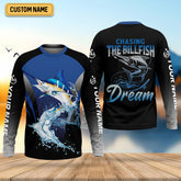 Maxcorners Marlin Fishing, Chasing The Billfish Dream SPF Shirts, Fishing Shirts For Men, Fisherman Gift