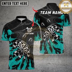 Maxcorners Darts DartBoard Grunge Multicolor Customized Name, Team Name 3D Shirts
