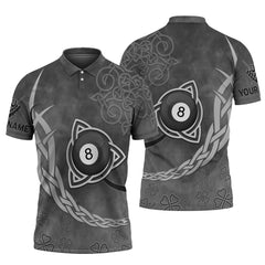 MaxCorners Chain Binding Pool 8 Customized Name 3D Billiard Polo Shirt For Men