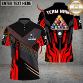 Maxcorners Billiards Ball 8 Rack Pool Multicolor Customized Name, Team Name 3D Shirt