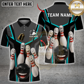Maxcorners Bowling Funny Squad Multicolor Customized Name, Team Name 3D Shirts