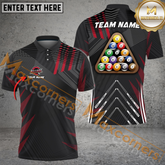 Maxcorners Ball 8 Pro Tournament 2 Billiard Jersey Multicolor Option Personalized Name, Team Name 3D Polo Shirt