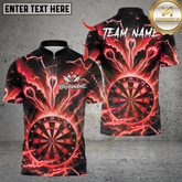 Maxcorners Lightning Dartboard Design ,Custom Team Shirt for Men, Gift for Darts Players