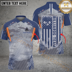 Maxcorners Billiard 8-Ball Pool Fire Camo Multicolor Personalized Name, Team Name 3D Shirt