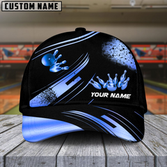 Maxcorners Bowling Ultimate Golden Multicolor Personalized Name 3D Cap
