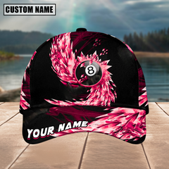 Maxcorners Billiard Ball 8 Breath Of Ice Personalized Name 3D Cap (4 Colors)