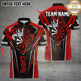 Maxcorners Darts Crown King Dartboard Multicolor Customized Name, Team Name 3D Shirts