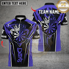 Maxcorners Darts Crown King Dartboard Multicolor Customized Name, Team Name 3D Shirts