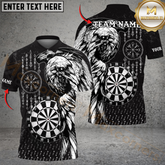 Maxcorners Darts Viking Raven Multicolor Customized Name, Team Name 3D Shirts