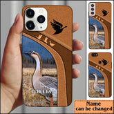 Maxcorners Goose Hunting Personalized Name Phone Case LM1012