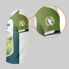 Maxcorners Custom Best Dad By Par Golf Polo Shirt, Father And Son Shirt, Gift For Golfers