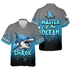 Maxcorners Shark Fishing UPF Shirts, Shark Master of The Ocean, Funny Fishing Shirt, Gift For Fisherman