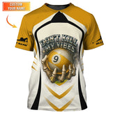 Maxcorners Don’t Kill My Vibes Custom Billiard Shirts, 9 ball Shirt, Pool Jersey LM0509