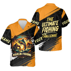 Maxcorners Marlin Fishing SPF Shirts, The Ultimate Fishing Challenge Shirts For Men, Funny Fisherman Gift