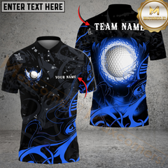 Maxcorners Golf Ball Wing Multicolor Customized Name, Team Name 3D Shirts
