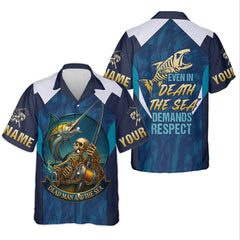 Maxcorners Marlin Fishing SPF Shirts, Dead Man and The Sea Fishing Shirts For Men, Funny Fisherman Gift