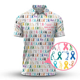 Maxcorners Cancer Sucks In Every Color Shirt, Pattern Golf Shirt For Golfer, Funny Golf Shirt For Men