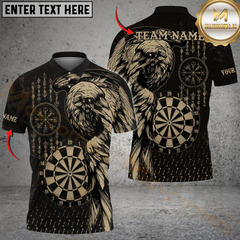 Maxcorners Darts Viking Raven Multicolor Customized Name, Team Name 3D Shirts