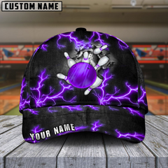 Maxcorners Bowling The Power Of the god Multicolor Personalized Name 3D Cap