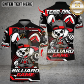 Maxcorners Billiards Streetwear Bunny 8 Ball Multicolor Customized Name, Team Name 3D Shirt