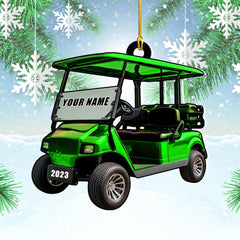 Maxcorners Personalized Golf Cart Ornaments, Golf Keychain, Funny Golf Accessories, Gift For Golf Lovers