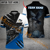 Maxcorners Billiard Ball 8 Death Crown Multicolor Options Personalized Name, Team Name 3D Polo Shirt (4 Colors)