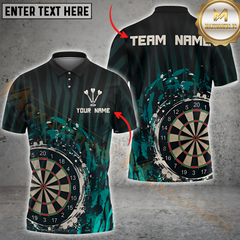 Maxcorners Darts Splash Multicolor Customized Name, Team Name 3D Shirts