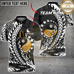 Maxcorners Billiards Yin And Yang Ball 8&9 Multicolor Customized Name, Team Name 3D Shirt