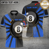 Maxcorners Billiards Classic 8-Ball Multicolor Customized Name, Team Name 3D Shirt