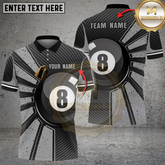 Maxcorners Billiards Classic 8-Ball Multicolor Customized Name, Team Name 3D Shirt