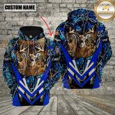 Maxcorners Forest Hunter Deer Hunting Custom Name Shirt 3D All Over Printed Clothes