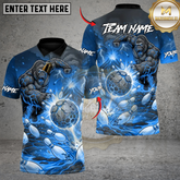Maxcorners Bowling Electric Gorilla Dominator Of The Arena Multicolor Customized Name, Team Name 3D Shirts