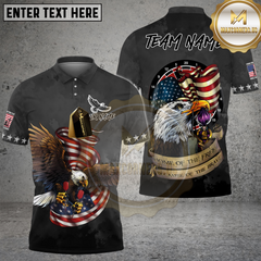 Maxcorners Darts Home Of Free Eagle Flag Patriot Customized Name, Team Name 3D Shirt Black TU0808