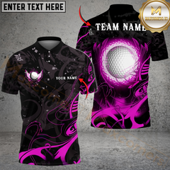 Maxcorners Golf Ball Wing Multicolor Customized Name, Team Name 3D Shirts