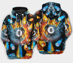 Maxcorners Billiard Firer Style 3D All Over Printed Clothes