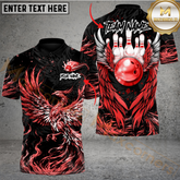 Maxcorners Bowling Phoenix Fire Multicolor Customized Name, Team Name 3D Shirts