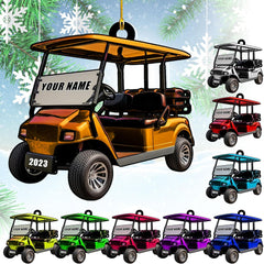 Maxcorners Personalized Golf Cart Ornaments, Golf Keychain, Funny Golf Accessories, Gift For Golf Lovers