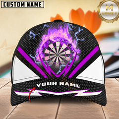 Maxcorners Darts Fire Thunder Multicolor Option Personalized Name 3D Cap