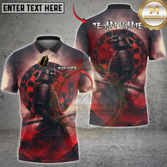 Maxcorners Darts Samurai Smoke Dartboard Multicolor Customized Name, Team Name 3D Shirts