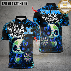 Maxcorners Darts Scary Panda With Dartboard Multicolor Customized Name, Team Name 3D Shirts 80