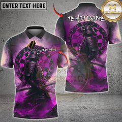 Maxcorners Darts Samurai Smoke Dartboard Multicolor Customized Name, Team Name 3D Shirts