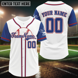 Maxcorners Custom Red And Blue Baseball Jersey For Men Personalized Youth Baseball Shirt For Gifts LM1809