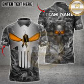 Maxcorners Darts Punisher Skull Multicolor Customized Name, Team Name 3D Shirts