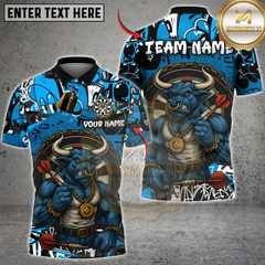 Maxcorners Darts Minotaur Dartboard Multicolor Customized Name, Team Name 3D Shirts