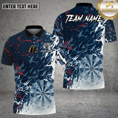 Maxcorners Dartboard Shirt Green Geometric Shatter Effect Multioptions Personalized Name, Team Name Unisex 3D Shirt (4 Colors)